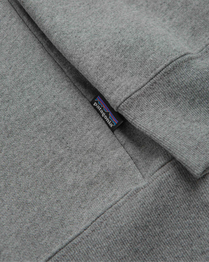 Patagonia Mens 95 Oval Logo Uprisal Crew Sweatshirt in Gravel Heather-1