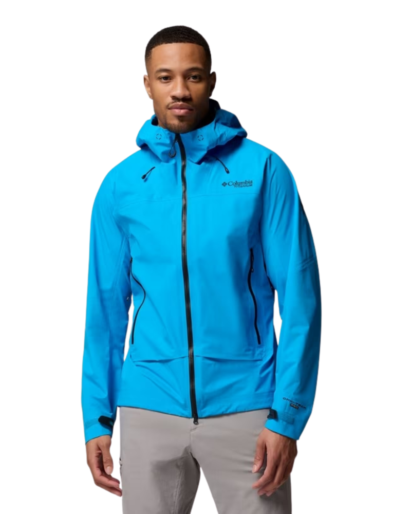 Columbia Mens Saudan Pro 3L Shell in Compass Blue