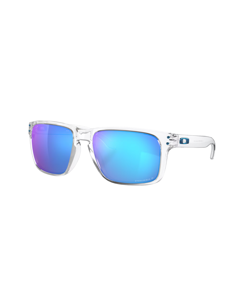 Oakley Holbrook XL in Polished Clear with Prizm Sapphire Iridium Polarized
