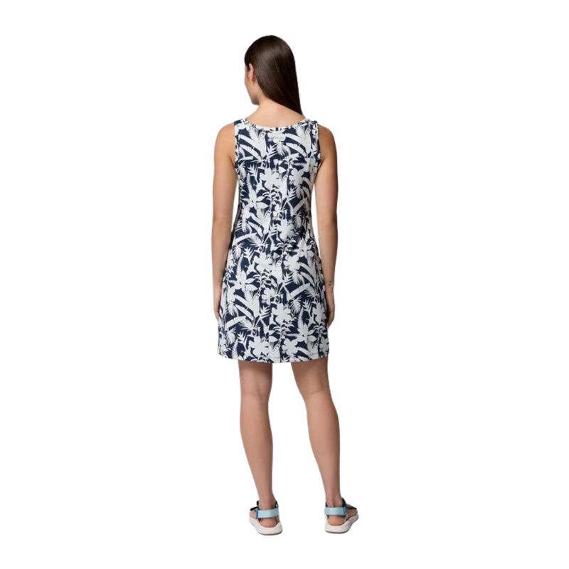 Columbia Womens Chill River Printed Dress in Collegiate Navy-1