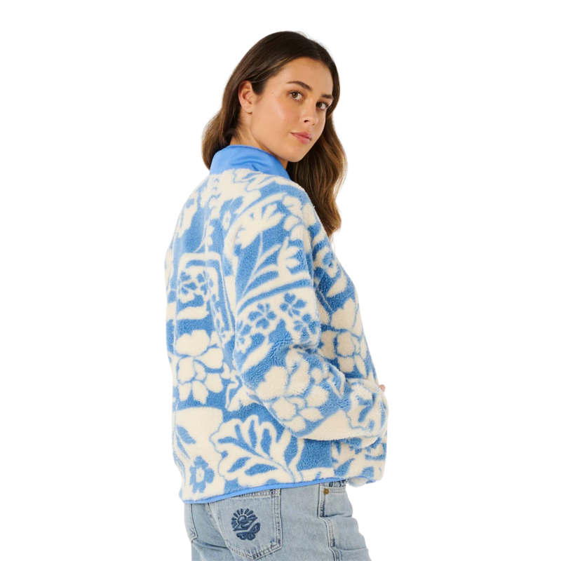 Rip Curl Womens Party Pack Polar Fleece in Blue-1