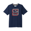 Columbia Kids Tech Trail Utility S/S Graphic Crew in Collegiate Navy
