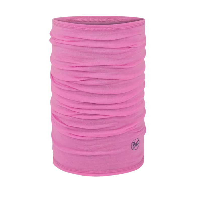 Buff Merino Lightweight Neckwear in Solid Fluor Fuchsia