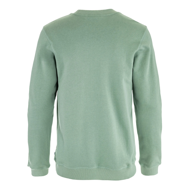 Fjallraven Mens 1960 Logo Badge Sweater in Misty Green-1