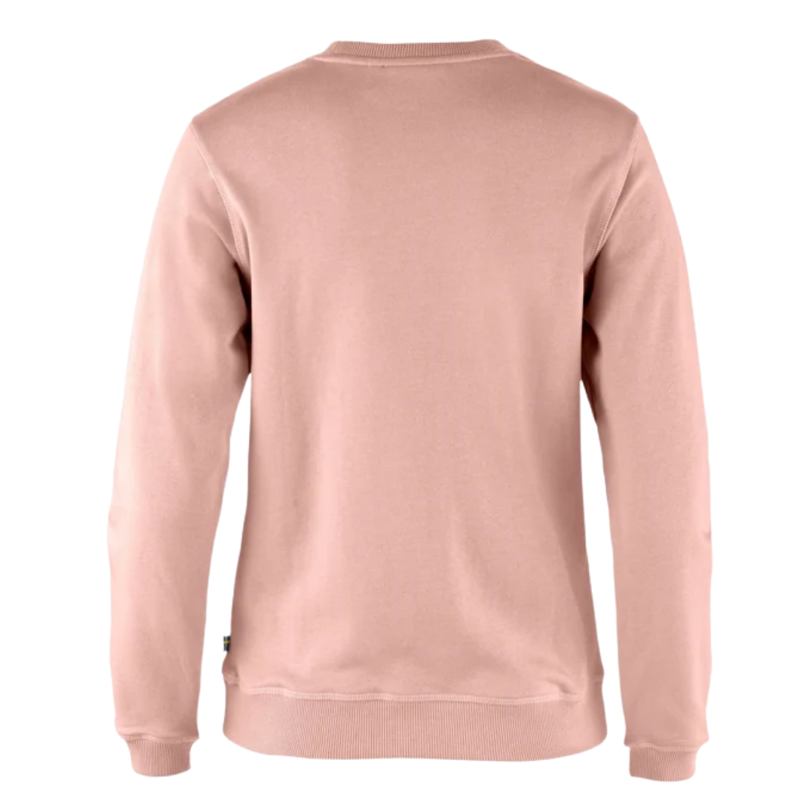 Fjallraven Womens 1960 Logo Badge Sweater in Chalk Rose-1