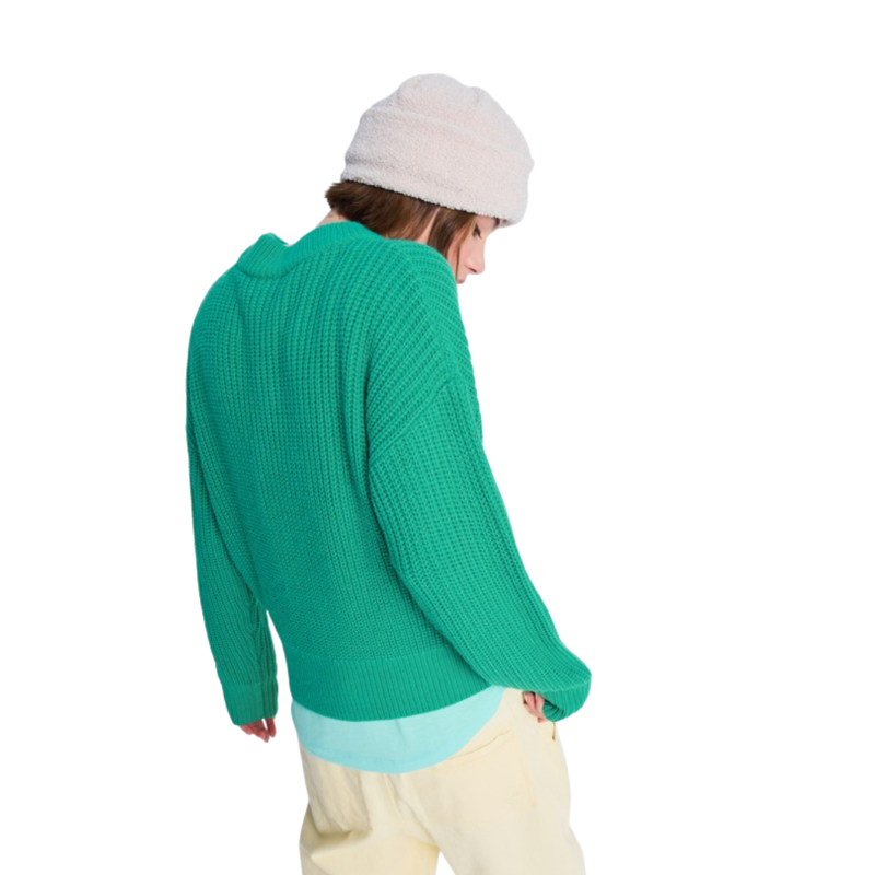 Roxy Womens Coming Home Again Sweater in Sea Green-1