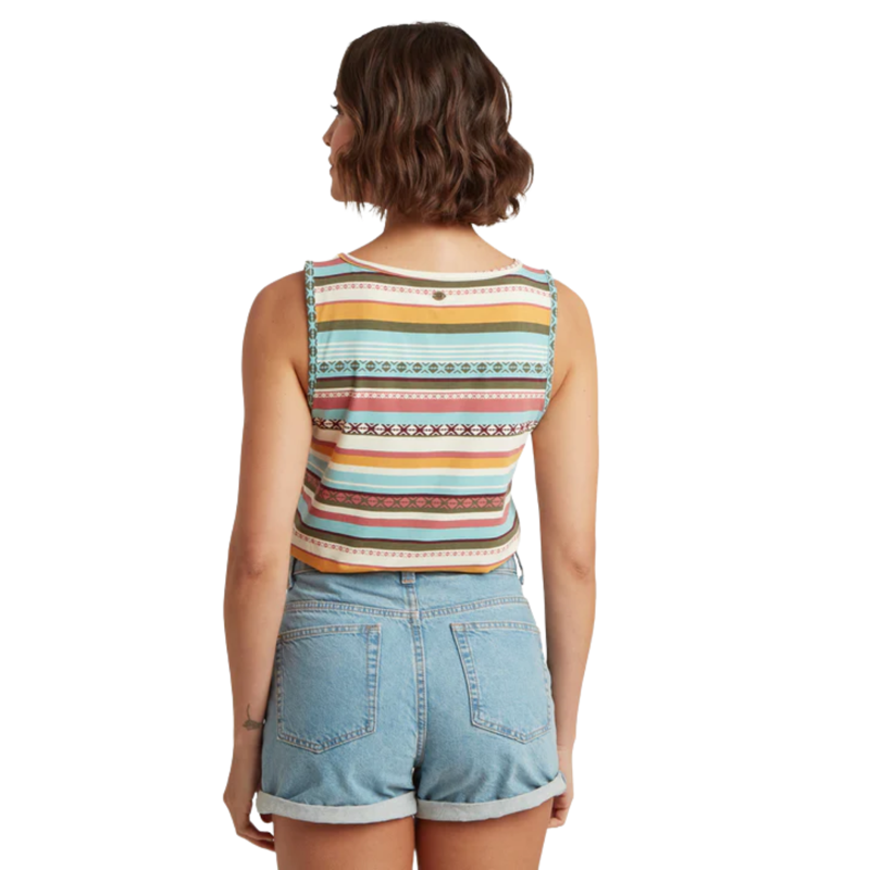 Sherpa Womens Neha V-Neck Tank in Evergreen Indreni-1