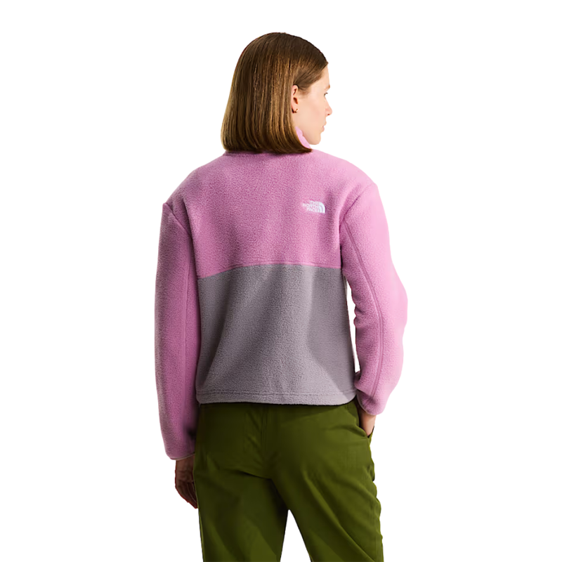The North Face Womens Yumiori 1/4 Zip in Transcendent Grey / Hushed Lavender / Metal Pink-1