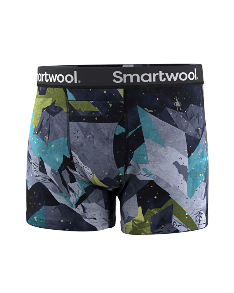 Smartwool Mens Merino Print Boxer Brief in Blue Sum Sector-2