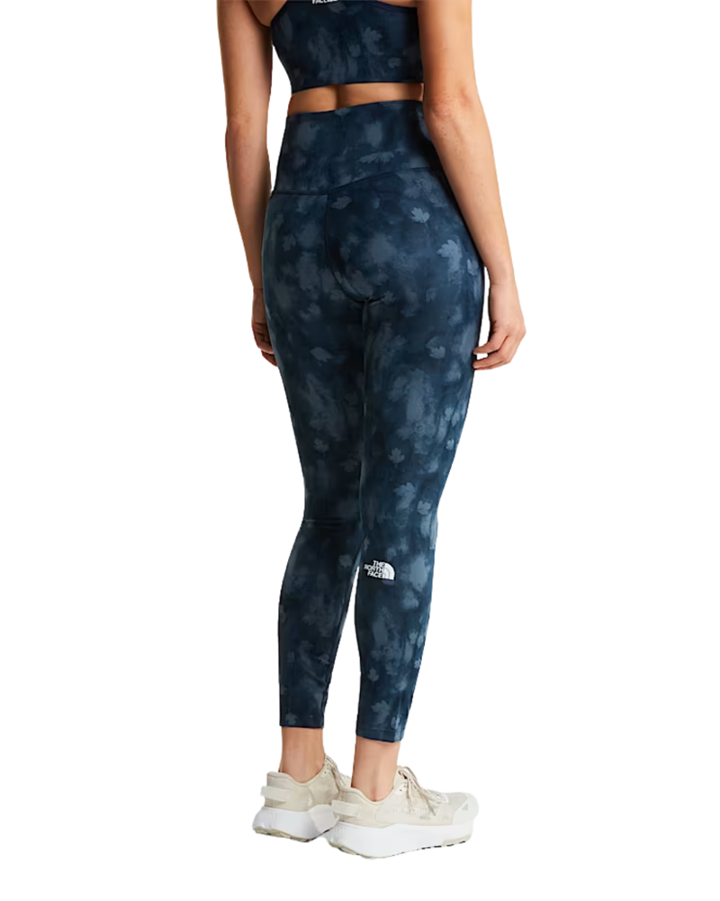 The North Face Womens Flex 25 Inch Tight in Summit Navy Diffused Nature Print-1