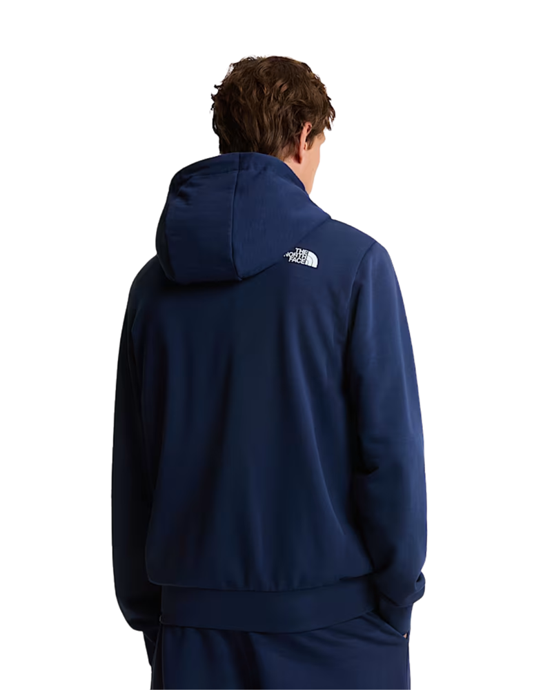 The North Face Mens Simple Dome Light Regular Full Zip Hoody in Summit Navy-1