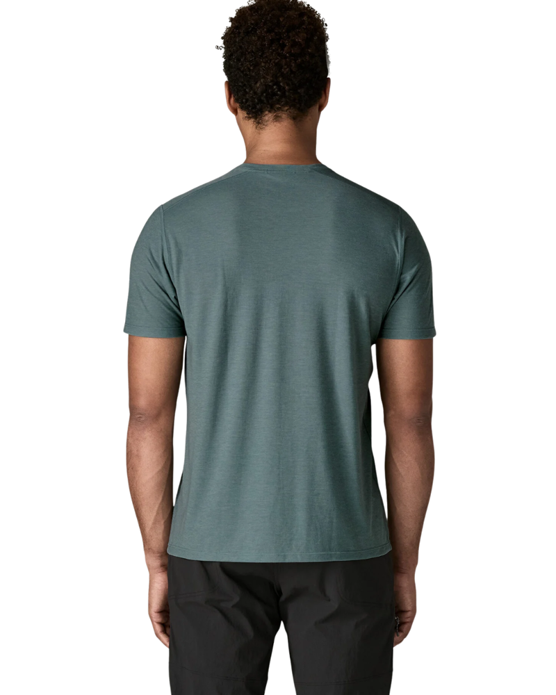 Patagonia Mens Cap Cool Trail Shirt in Blue Sage-1