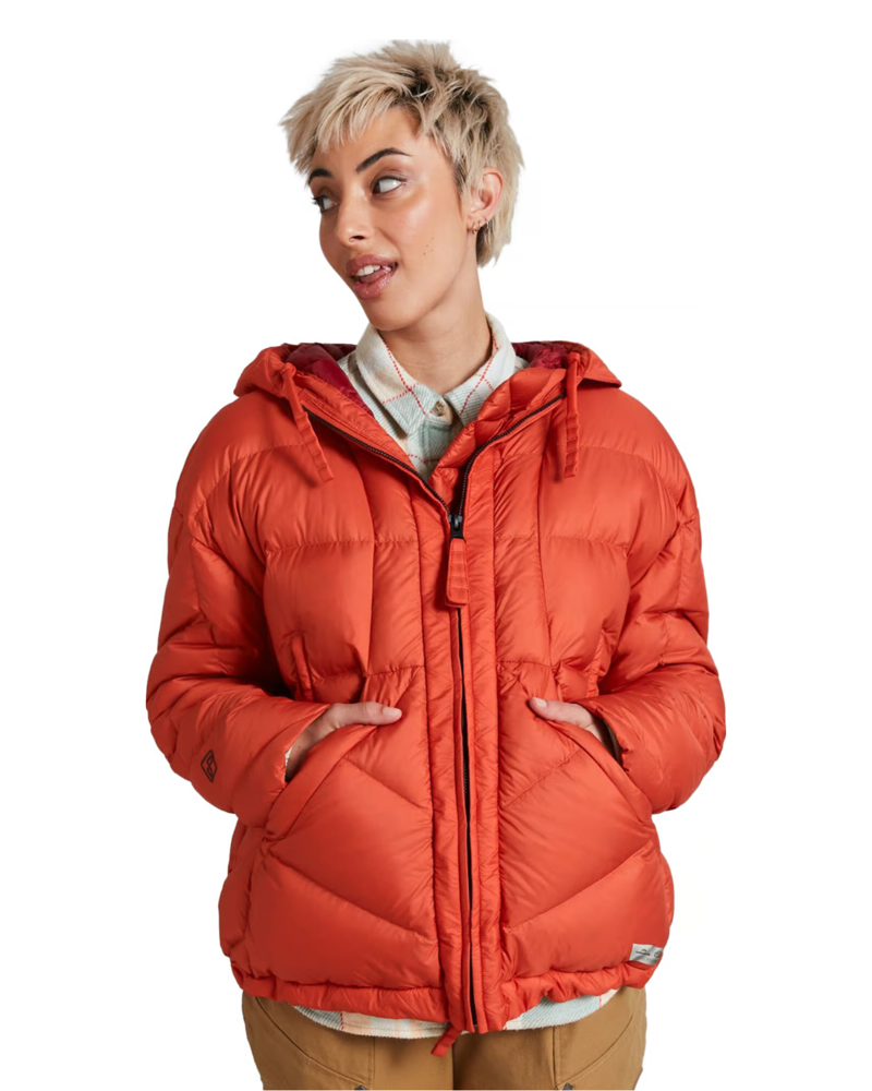 Kathmandu Womens NXT-Level Bio Down Jacket in Red Earth