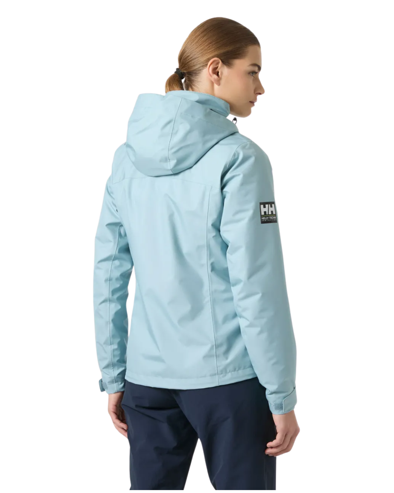 Helly Hansen Womens Crew Hooded Midlayer Jacket 2.0 in Windy Blue-1