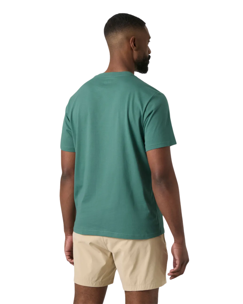 Helly Hansen Mens HH Box Tee 2.0 in Opal Green-1