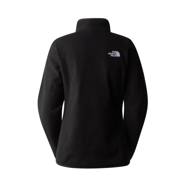The North Face Womens 100 Glacier 1/4 Zip in TNF Black-1