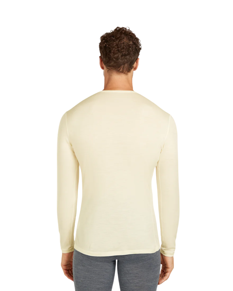 Icebreaker Mens Merino 200 Oasis L/S Crewe in Undyed-1