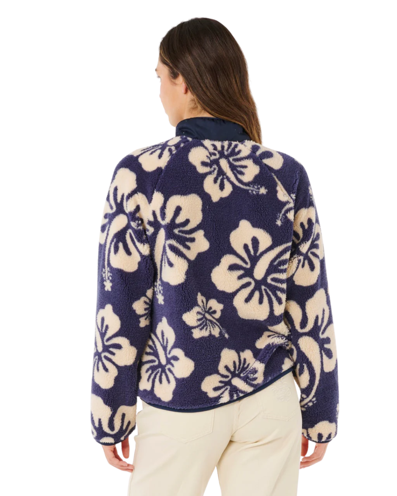 Rip Curl Womens Surfside Standard Zip Thru Polar in Navy-1