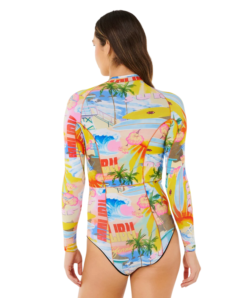 Rip Curl Womens G-Bomb 1.5 MM L/S Full Zip Full Spring Suit in Multicolor-1