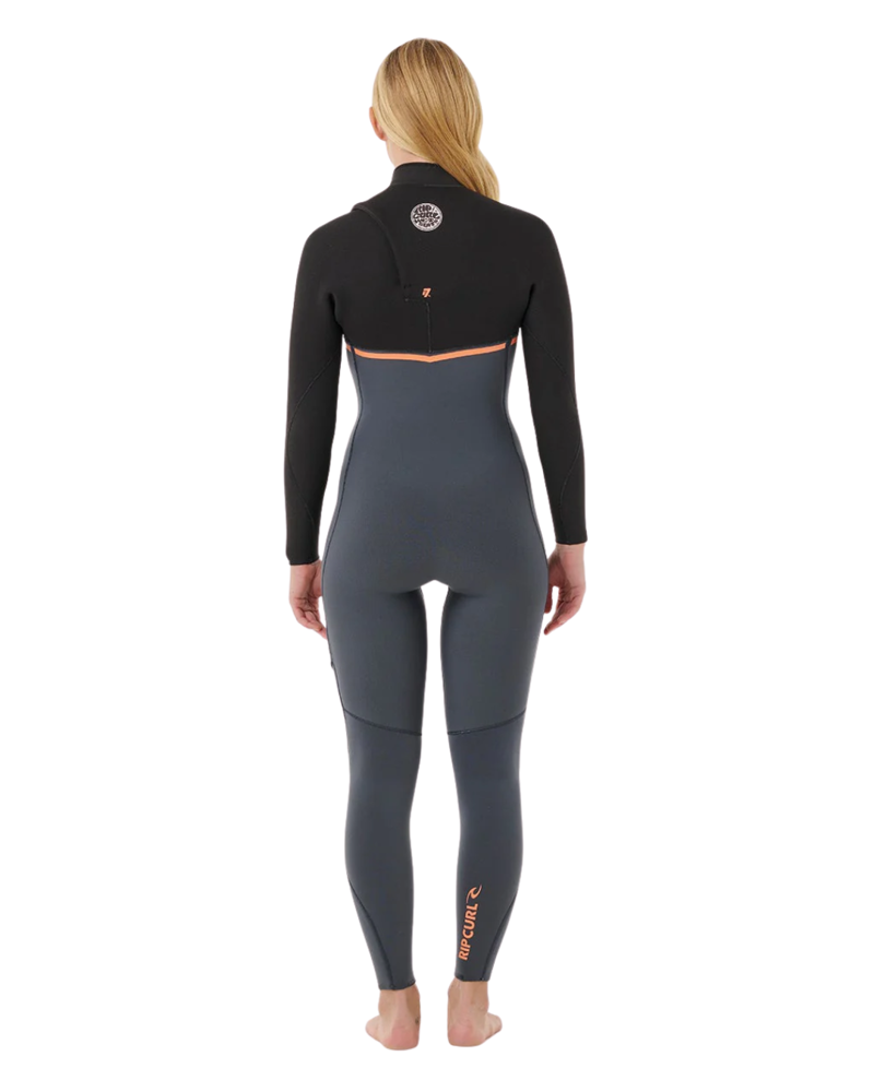 Rip Curl Womens E-Bomb Chest Zip 4/3 in Charcoal-1