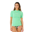 Rip Curl Womens Molokai S/S Solid UPF Rashguard in Green