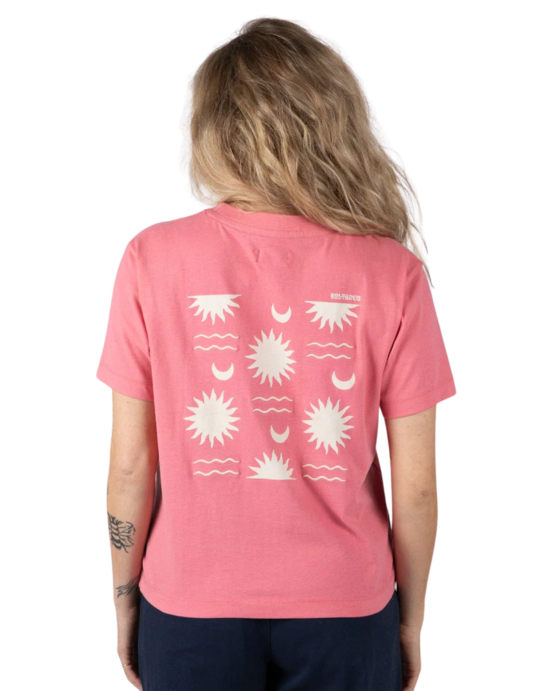 Saltrock Womens Equinox Tee in Bright Pink-1