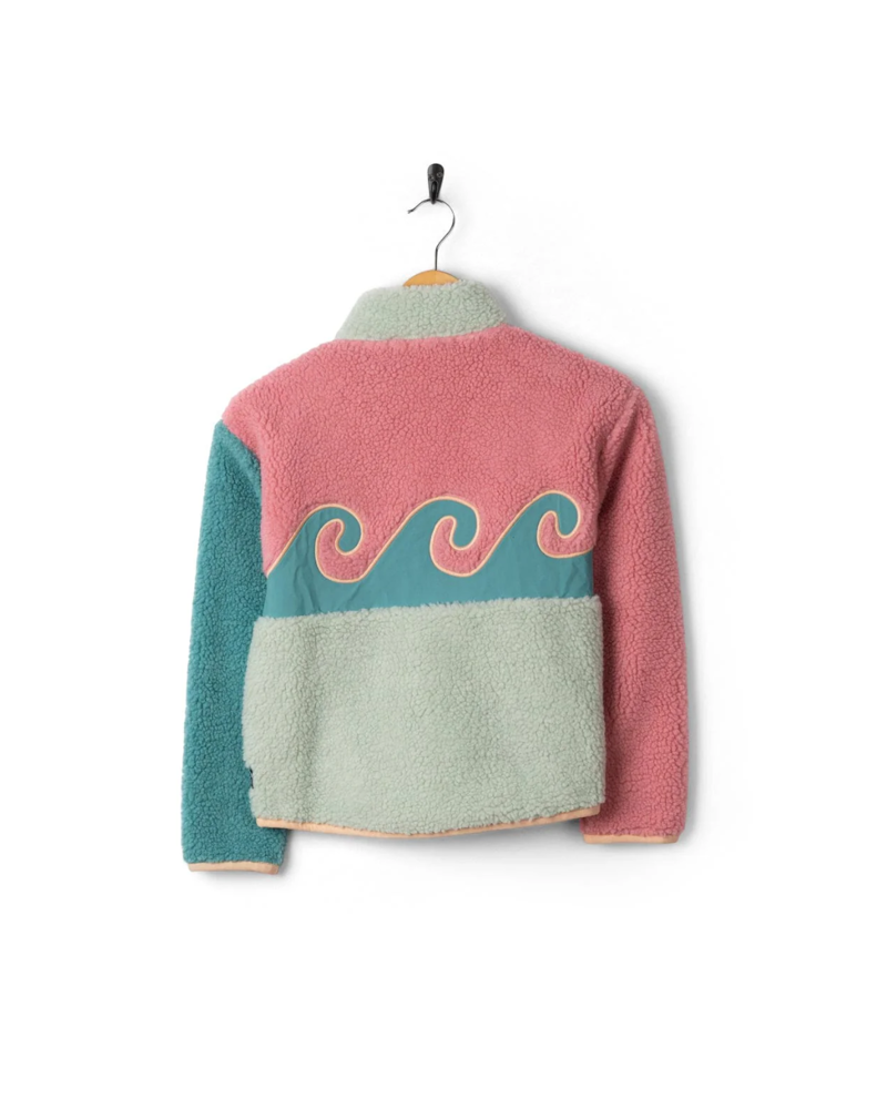 Saltrock Kids Emery Wave Fleece in Bright Pink-1