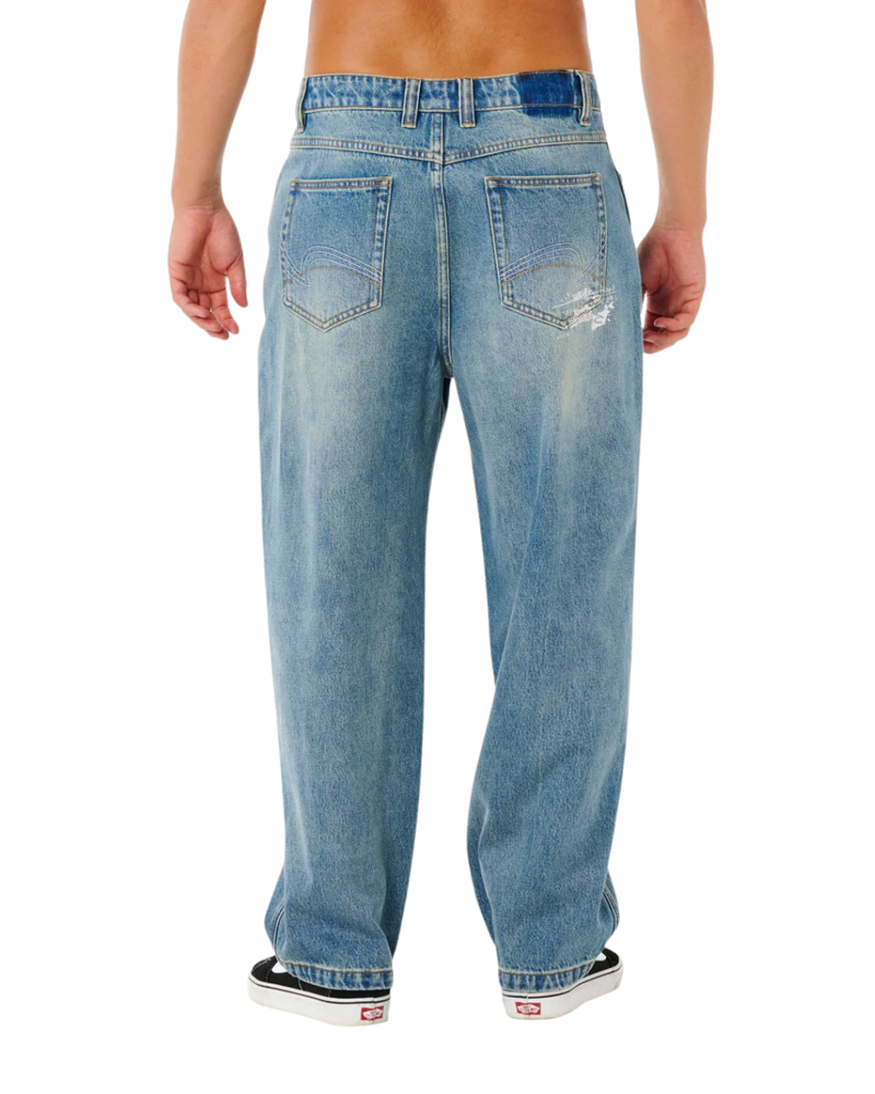 Rip Curl Mens Inner Visions Denim Pant in Light Dirty Blue-1