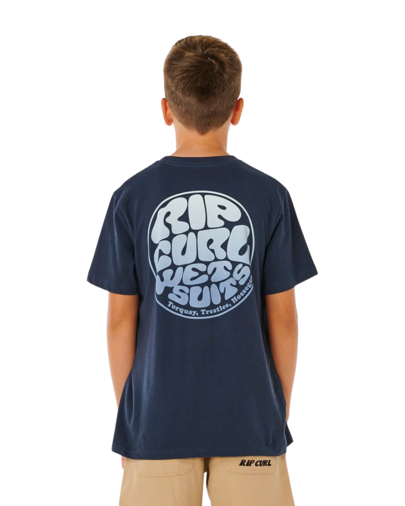 Rip Curl Kids Wetsuit Icon Tee in Dark Navy-1