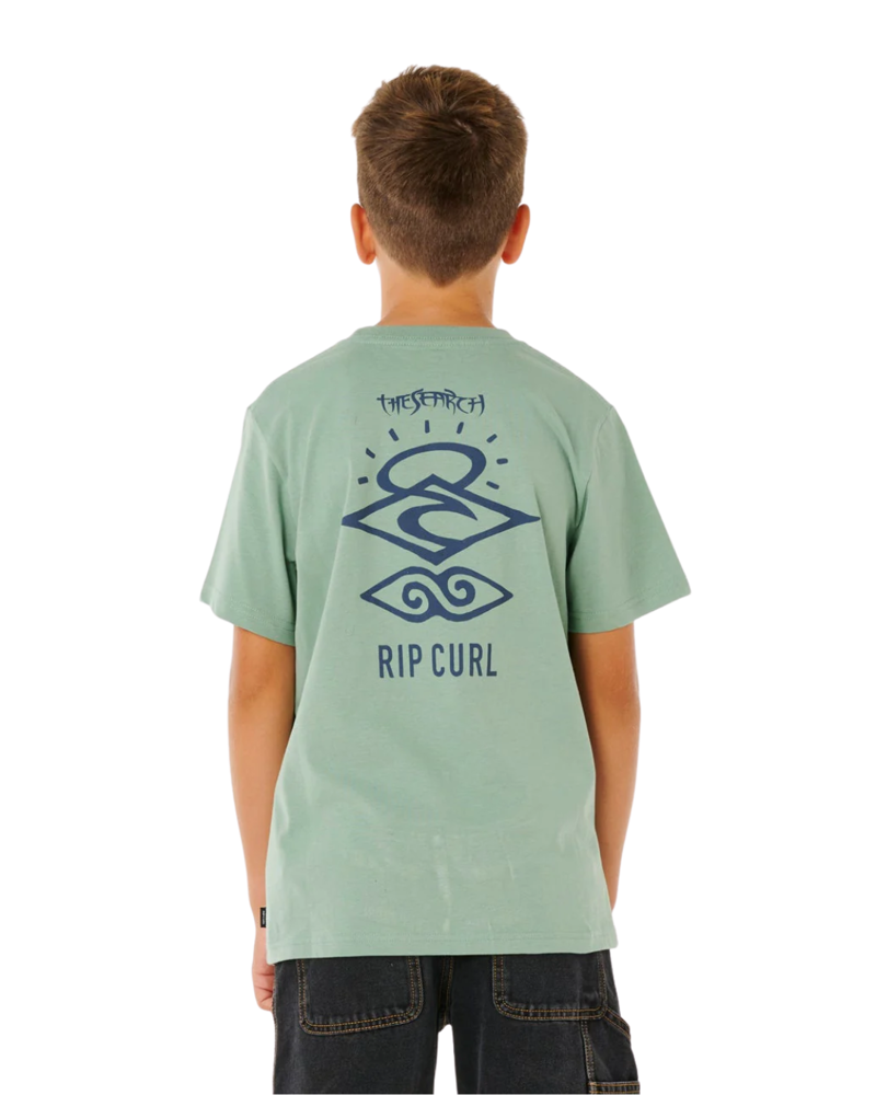 Rip Curl Kids Search Icon Tee in Aloe-1