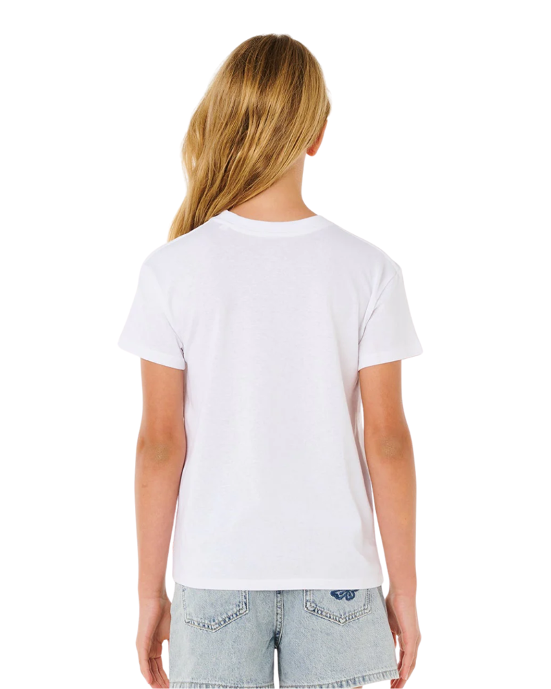 Rip Curl Kids Hayley O Relaxed Tee in Optical White-1
