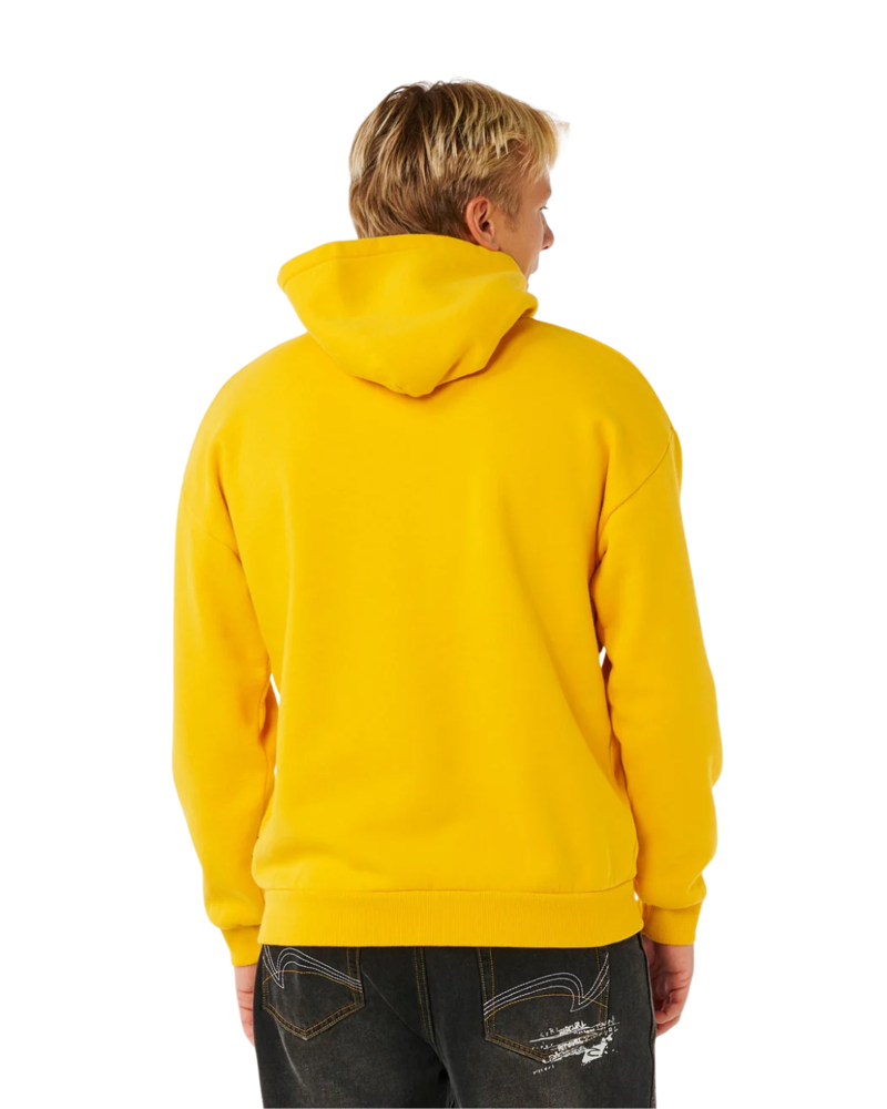 Rip Curl Mens Medina Inner Visions Hood in Royal Yellow-1