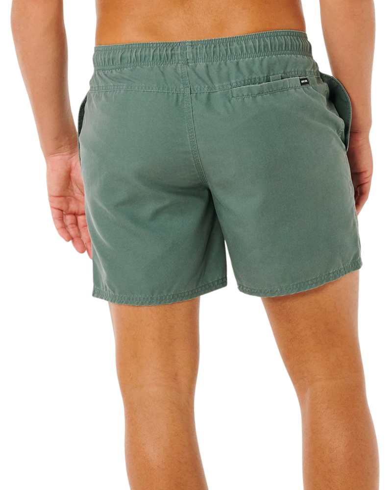 Rip Curl Mens Offset Washed Volley in Moss-1