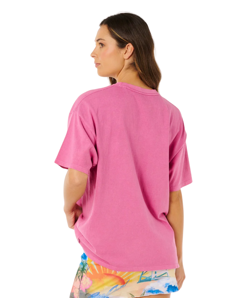 Rip Curl Womens Hayley O Heritage Tee in Super Pink-1