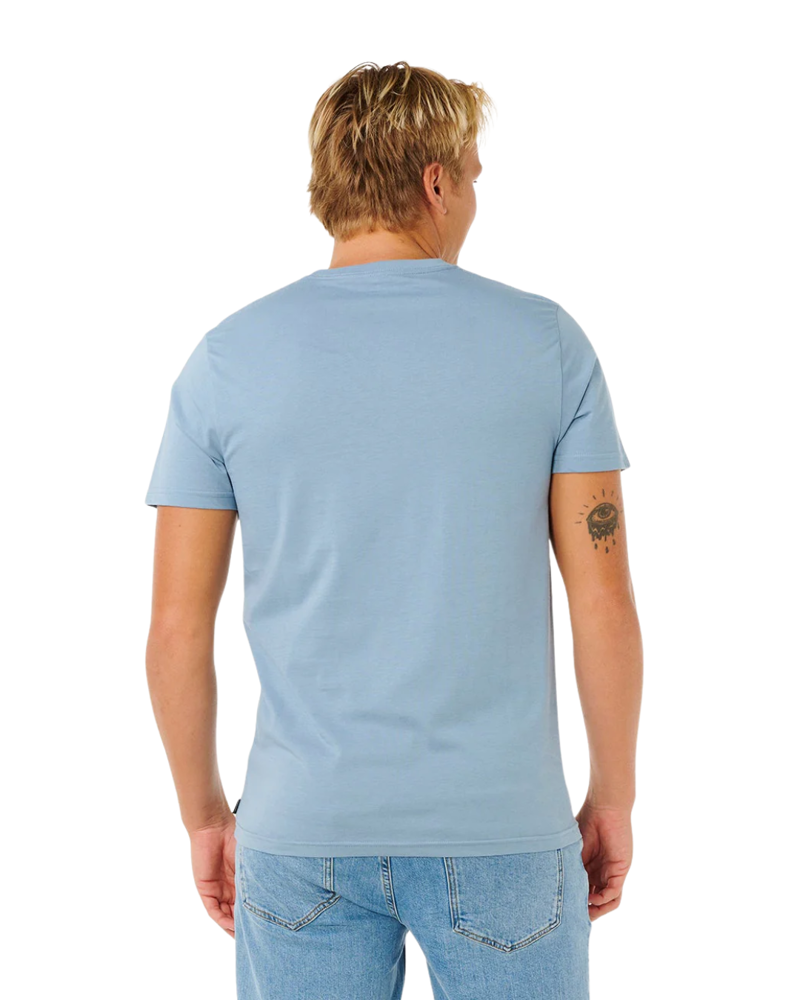 Rip Curl Mens Streamline Likemumma Tee in Faded Denim-1
