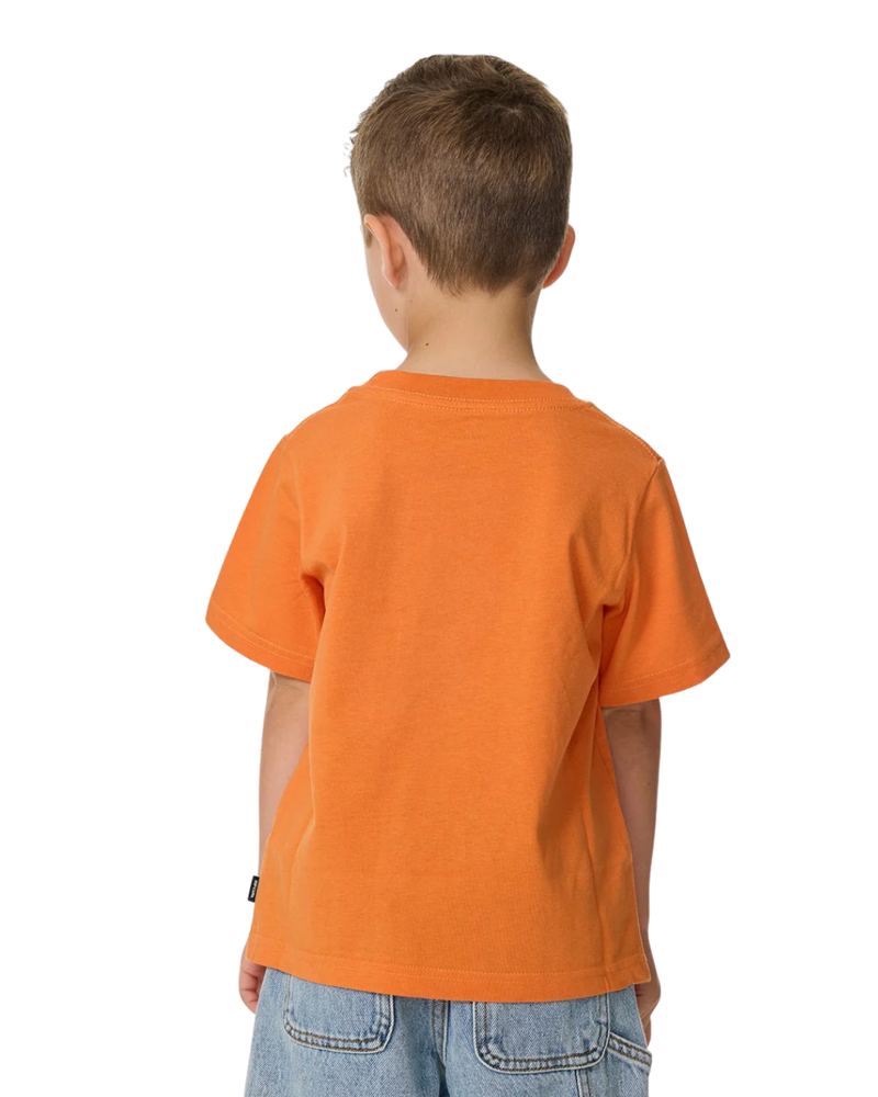 Rip Curl Kids Ride The Wave Logo Tee in Vitamin C-1