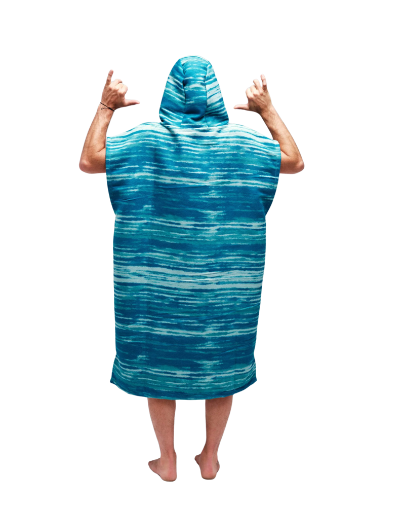 All In Quick Dry Poncho in Zebrou Sky-1