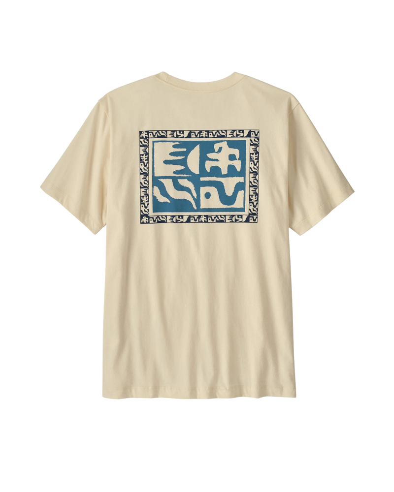 Patagonia Mens Mother Rays T-Shirt in Undyed Natural-1