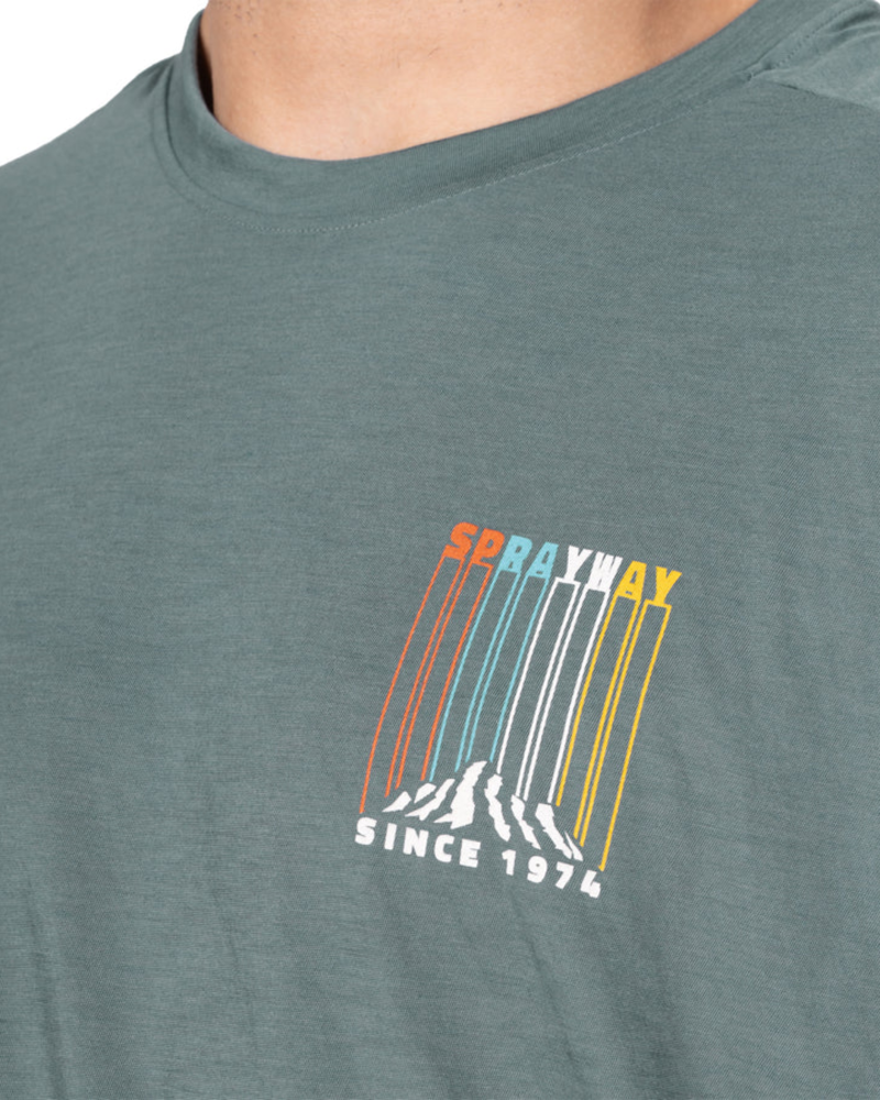 Sprayway Mens Vintage Tee in Balsam Green-1
