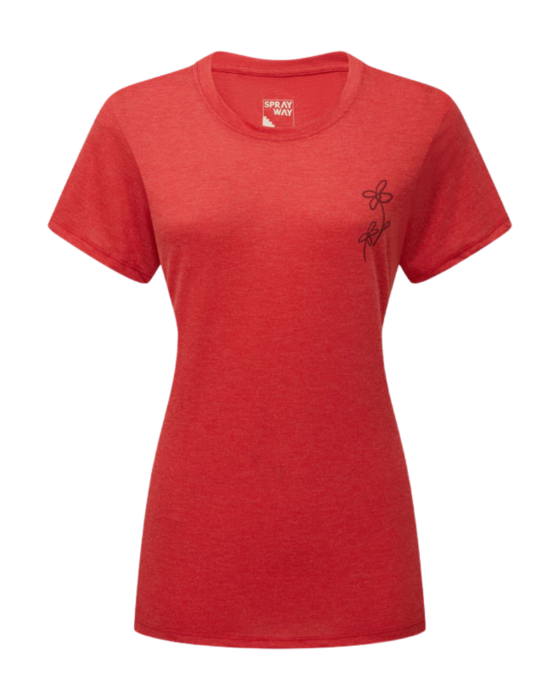 Sprayway Womens Fleur Tee in Deep Coral