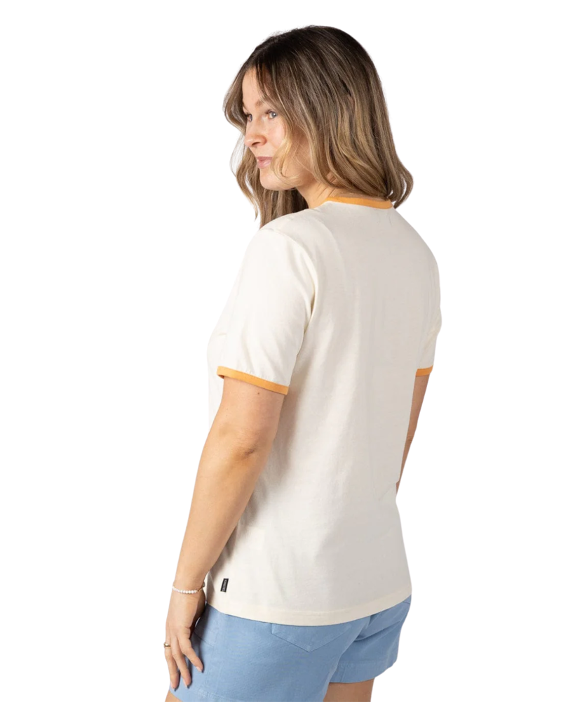 Saltrock Womens Golden Hour Tee in Cream-1