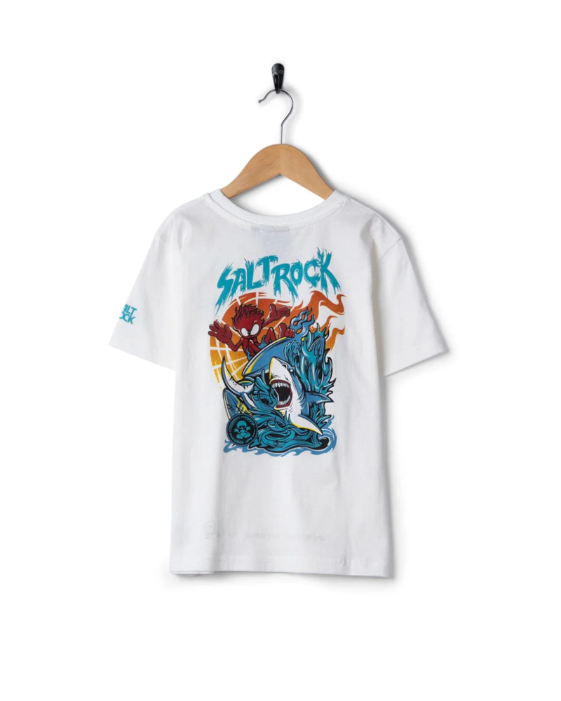 Saltrock Kids Jaws Tee in Cream-1