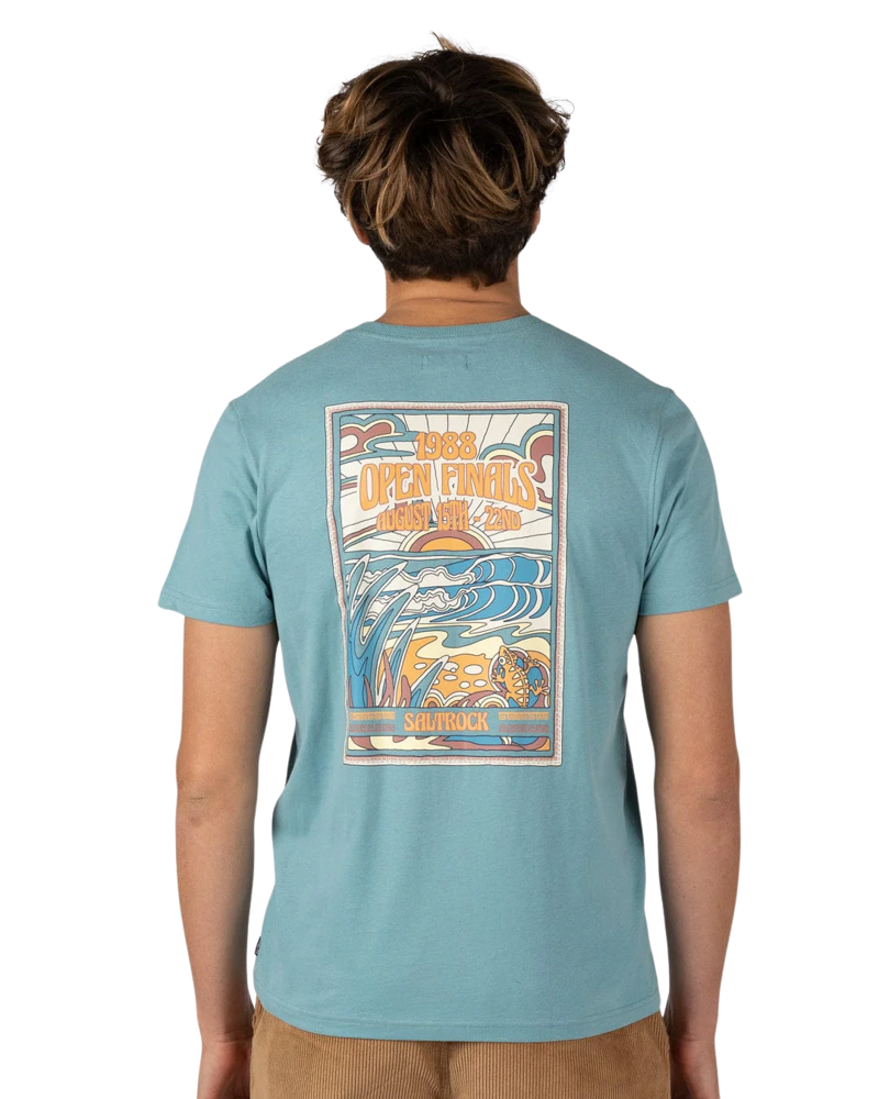 Saltrock Mens Open Finals Tee in Blue-1