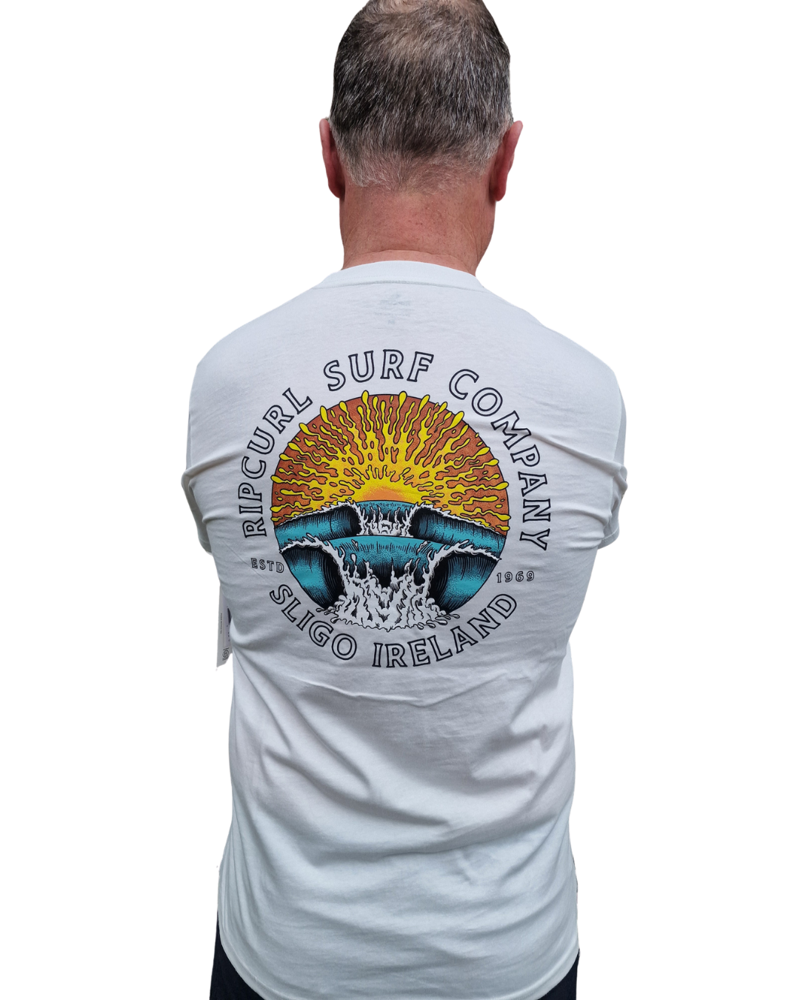 Rip Curl Mens Sunrise Desto Sligo Tee in Bone-1