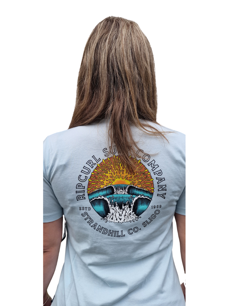 Rip Curl Kids Sunrise Desto Strandhill Tee in Ice Blue-1