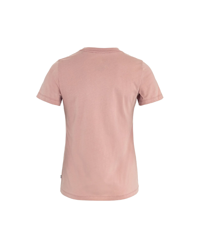 Fjallraven Womens Fjallblomster Logo T-shirt in Chalk Rose-1