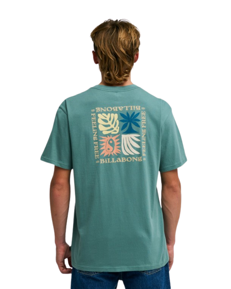 Billabong Mens Surge S/S Tee in Sea Green-1