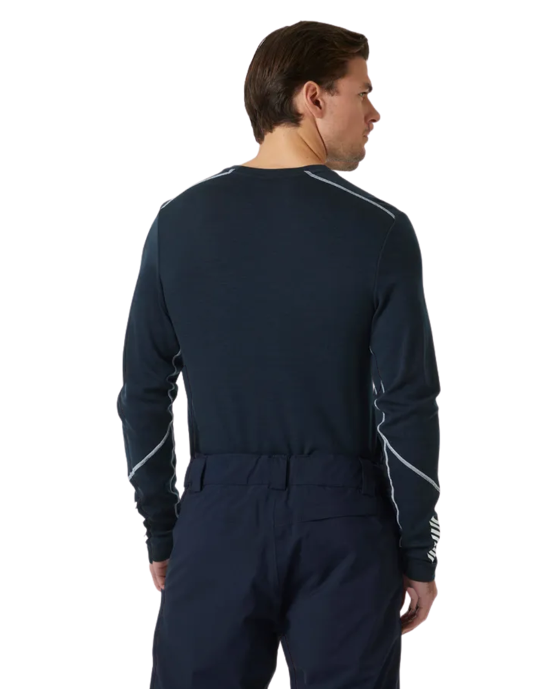 Helly Hansen Mens Lifa Merino Midweight Crew in Navy-1