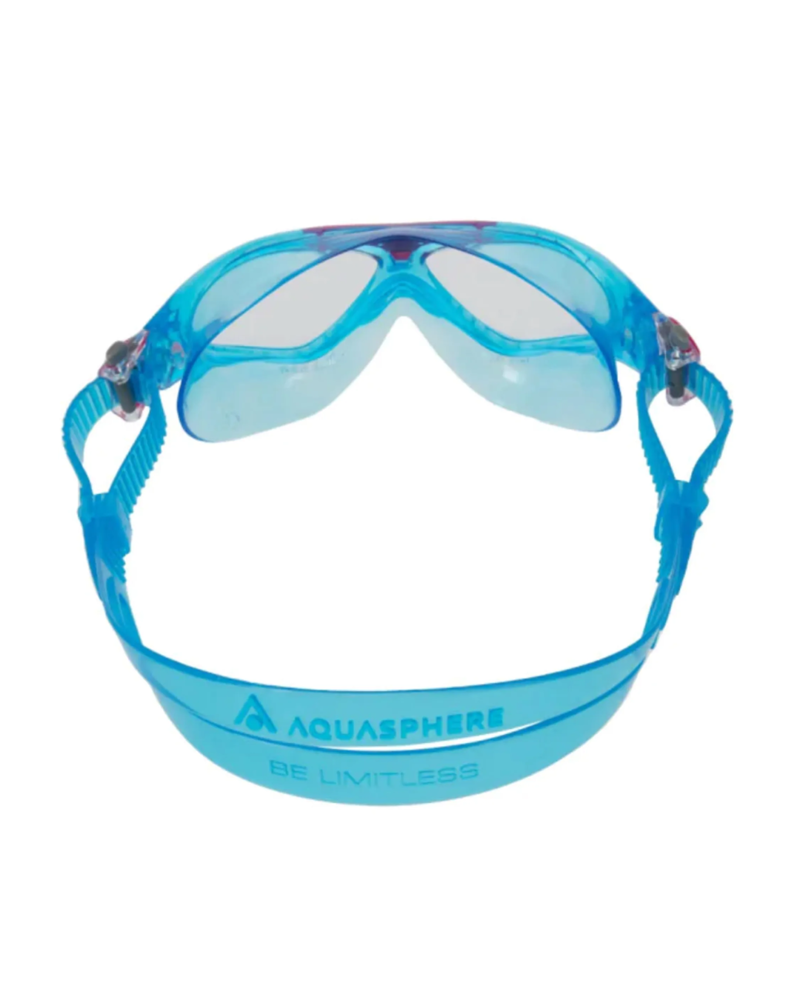 Aqua Sphere Kids Vista Clear Lens in Turquoise / Pink-1