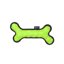 Mountain Paws Rubber Bone Dog Toy in Green